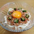creeeampan's cooksnap of when they made おくら納豆冷やうどん.