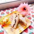 あやちん０８１６'s cooksnap of when they made ラム柿＆レーズンクリチサンド.