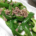 料理スキになってきた's cooksnap of when they made ピーマンと合挽き肉の中華炒め.
