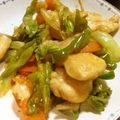 yukko2810's cooksnap of when they made 鳥むね肉と野菜のぽん酢炒め.