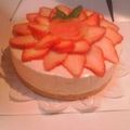 レセプションガーデン's cooksnap of when they made ストロベリーレアチーズケーキ.