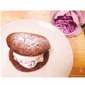 sweet♡miny's cooksnap of when they made チョコレートワッフルの苺サンド.