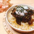 sweet♡miny's cooksnap of when they made 温玉スタミナ丼.