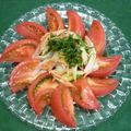 クレイプメートル's cooksnap of when they made トマトサラダ♡青紫蘇オリーブオイルで簡単.