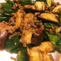 ＊にょにょん＊'s cooksnap of when they made 挽き肉の茄子とピーマンのピリ辛みそ炒め♪.