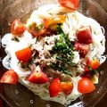 うさじいママ's cooksnap of when they made 夏にトマト、ツナ、ミョウガのそうめん☆☆.