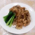 ティグス's cooksnap of when they made 豚肉どん.