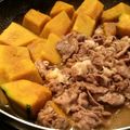 chou*'s cooksnap of when they made ＊旨っ☆かぼちゃと牛肉の煮物＊.