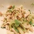 クックPZEY18☆'s cooksnap of when they made 鶏ささみとキャベツのごま和え.