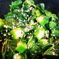 智恵ちゃんのつく恋慕's cooksnap of when they made おくらとモロヘイヤのだしじょうゆあえ.