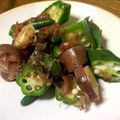 hiromi17's cooksnap of when they made オクラとミョウガの梅かつおあえ.