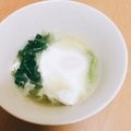 クックTHM5YF☆'s cooksnap of when they made レタスと落とし玉子の味噌汁★.