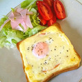 Jo～Jo～'s cooksnap of when they made 簡単✩卵とろ〜りチーズマヨトースト.