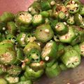 1035's cooksnap of when they made オクラのひとてま酢かけ.