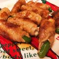 クックMWHKYT☆'s cooksnap of when they made チーズがとろ～り！万願寺唐辛子の豚肉巻き.
