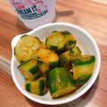 uknowmisa's cooksnap of when they made きゅうりの浅漬けコチュジャンとキムチの素.