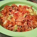 eユキさん's cooksnap of when they made レンジで♪豚キムチ風蒸し野菜.