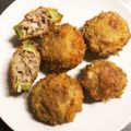 kikuchama's cooksnap of when they made 夏にピッタリ！ゴーヤのひき肉詰めフライ.