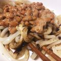 hina♠'s cooksnap of when they made 納豆うどんwith海苔の佃煮.