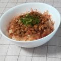よっクマごん's cooksnap of when they made あかん飯☆鰹節納豆ご飯.