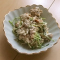 きらり流れ星's cooksnap of when they made 豆苗とサバのマヨ和え.