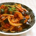 umemodoki's cooksnap of when they made ナスとトマトのパスタ.