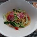 melmarilyn's cooksnap of when they made 青梗菜とベーコンのペペロンチーノ♪.