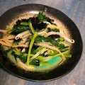 ふか谷's cooksnap of when they made ほうれん草ともやしの海苔ずあえ.