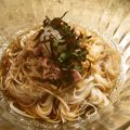 チェスナッツママ's cooksnap of when they made 手作りなめ茸のぶっかけツナおろしそうめん.