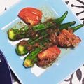 まかろん＆もり's cooksnap of when they made 簡単なオクラの白ダシおひたし.