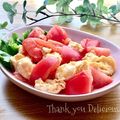 ☆kiyomin☆'s cooksnap of when they made トマトの塩麹卵炒め.