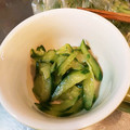 クックJBLM1L☆'s cooksnap of when they made きゅうりの酢のもの ごま油風味.