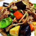 あおやがら's cooksnap of when they made 焼肉のたれで簡単☆夏野菜たっぷり豚肉炒め.