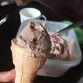 のん旦's cooksnap of when they made オレオ♪ チョコバナナチーズケーキアイス.
