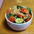 野菜係's cooksnap of when they made ミニトマトときゅうりのゴマ和え.