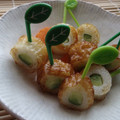 柚希星菜's cooksnap of when they made お弁当♪ちくわきゅうりを焼きました.