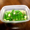 もーママ♪'s cooksnap of when they made 白だしで簡単オクラのお浸し.