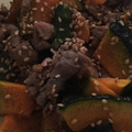 りーとぽん's cooksnap of when they made めんつゆで簡単かぼちゃと豚バラの甘辛炒め.