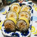 虹色♪︎ちゅーりっぷ's cooksnap of when they made ラップde簡単♡卵海苔巻き風おにぎり.