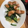 マキ！'s cooksnap of when they made 小松菜と魚肉ソーセージのオイスター炒め.