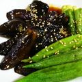 にゃ★にゃ's cooksnap of when they made フライパンで簡単☆茄子とおくらの甘辛炒め.