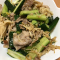 黄金の輝き亭's cooksnap of when they made 不思議と美味しい-きゅうりとエノキ炒め.