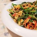 fu♪♪'s cooksnap of when they made 簡単５分! ニラ玉とカニかまで中華風炒め.