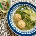 ふたごゆき's cooksnap of when they made 青梗菜☆肉団子☆春雨の中華スープ.