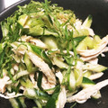 むー太朗's cooksnap of when they made 鶏ささみときゅうり♪だし醤油ワサビ和え♡.