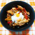 ﾁｲﾁｬﾝﾏﾏ's cooksnap of when they made 鶏肉のスタ丼（ピリ辛ニンニク醤油味）.