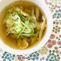 クココ♪♪'s cooksnap of when they made 新ごぼうと卵とじのすまし汁.