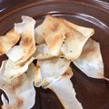 kinako10's cooksnap of when they made 簡単＊春巻の皮で中華風のり塩チップス.