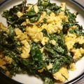 クックMJHMAS☆'s cooksnap of when they made 空心菜と炒り卵のワサビサラダ.