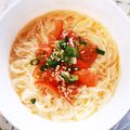 ♡こもれび♡'s cooksnap of when they made ランチ！夜食！混ぜるだけ☆卵かけ素麺.